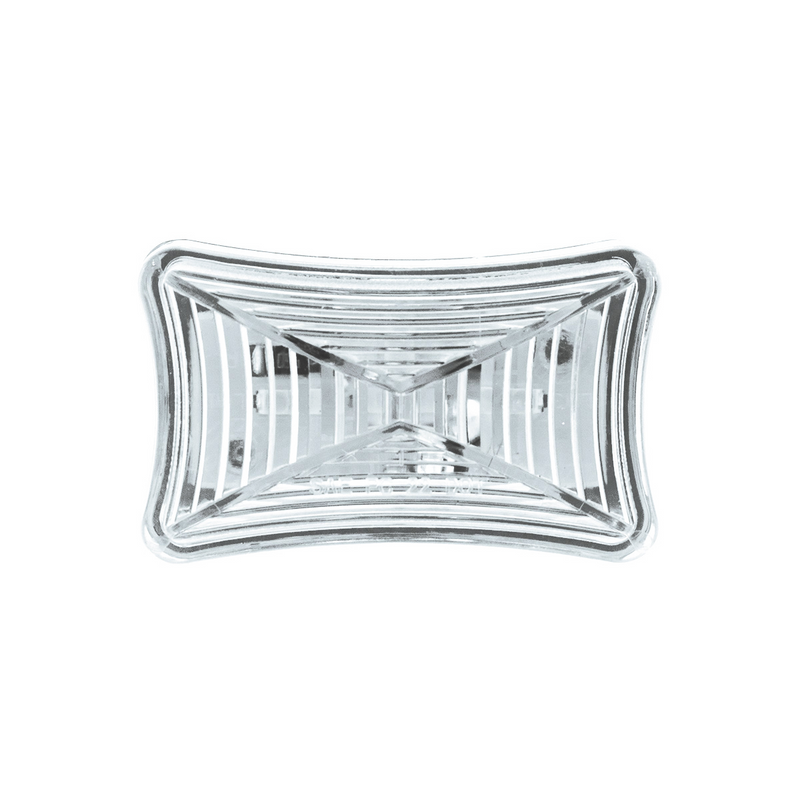 3 LED Rectangular Auxiliary Light-White LED/Clear Lens