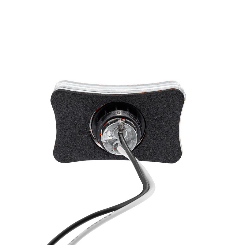 3 LED Rectangular Auxiliary Light-White LED/Clear Lens