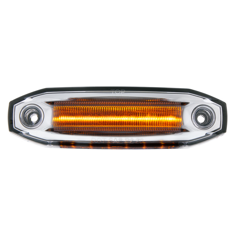6 Amber LED Light (Clearance/Marker) With 6 Amber LED Side Ditch Light