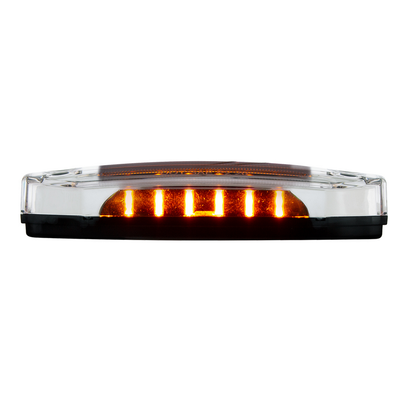 6 Amber LED Light (Clearance/Marker) With 6 Amber LED Side Ditch Light