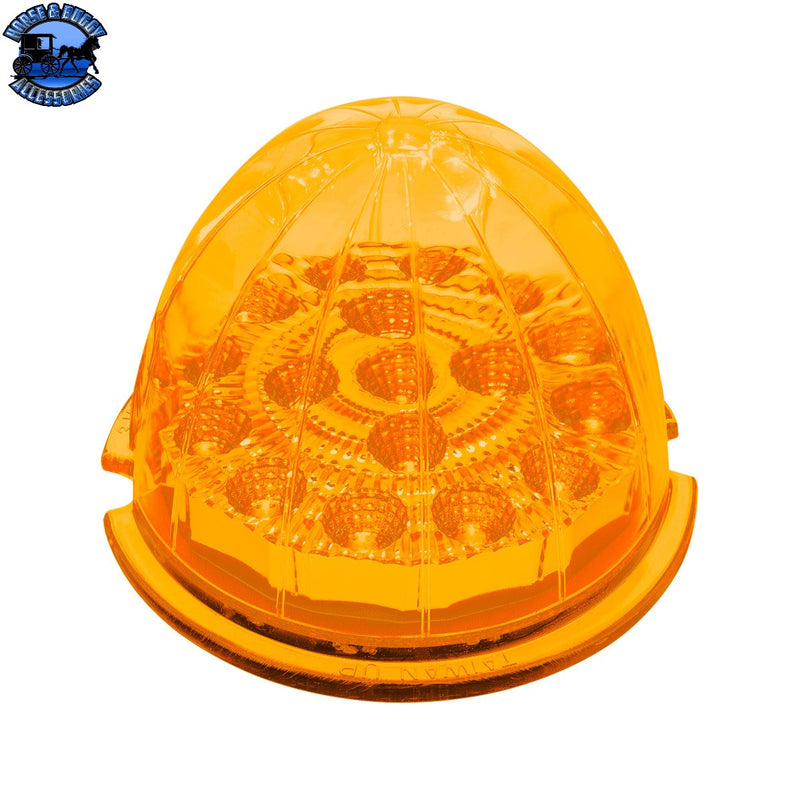 UP-39320 17 LED Dual Function Reflector Cab Light - Amber LED/Amber Lens
