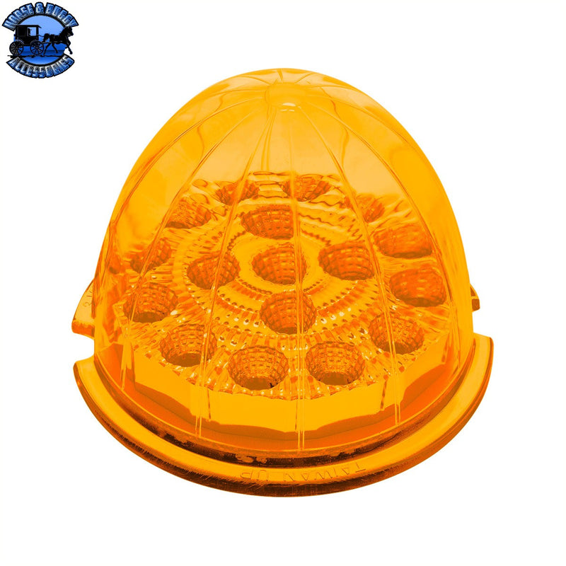 UP-39320 17 LED Dual Function Reflector Cab Light - Amber LED/Amber Lens