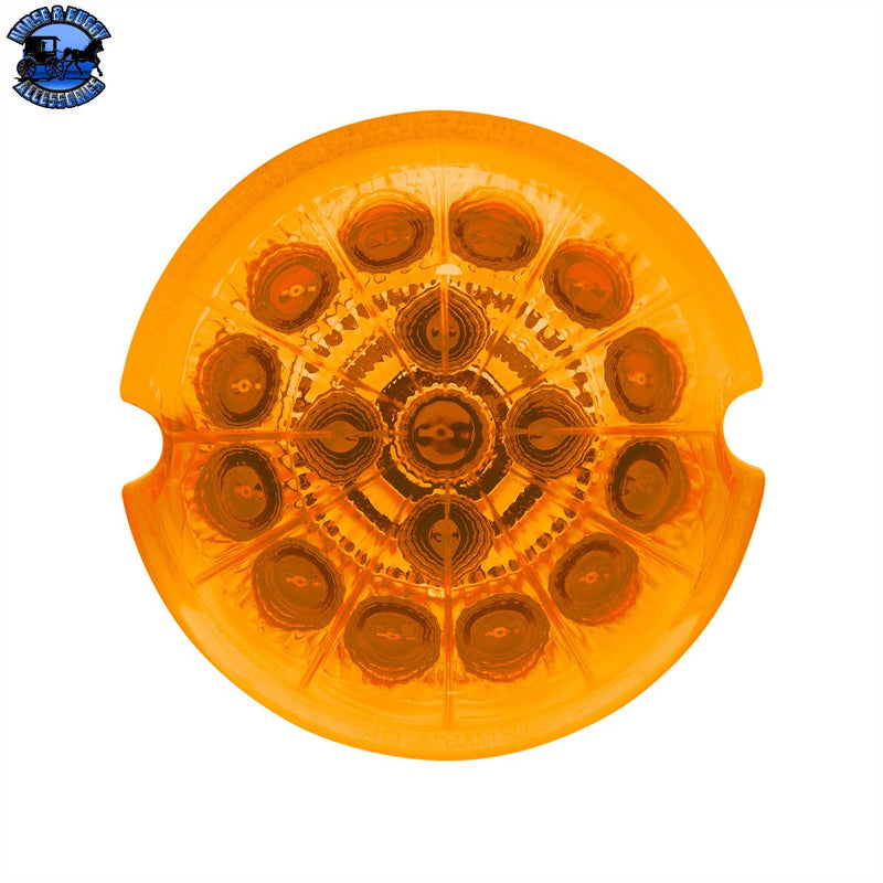 UP-39320 17 LED Dual Function Reflector Cab Light - Amber LED/Amber Lens