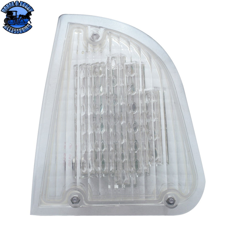 29 luces LED de señal de giro para Kenworth T600 (conductor) 1985-2007, LED ámbar/lente transparente