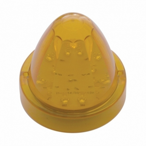 UP-39345B 13 LED Watermelon Truck-Lite Style Cab Light - Amber LED/Amber Lens (Bulk)