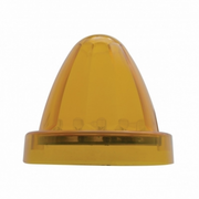 UP-39345B 13 LED Watermelon Truck-Lite Style Cab Light - Amber LED/Amber Lens (Bulk)