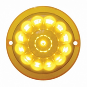 UP-39345B 13 LED Watermelon Truck-Lite Style Cab Light - Amber LED/Amber Lens (Bulk)