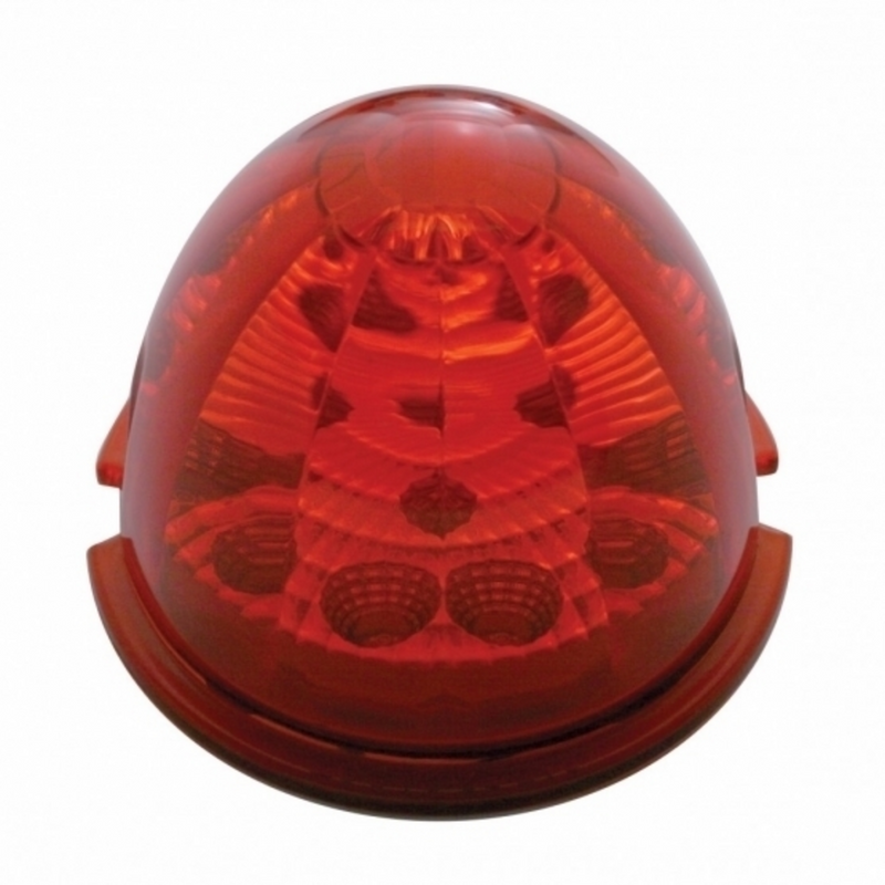 UP-39350 17 LED Reflector Watermelon Maze Cab Light - Red LED/Red Lens