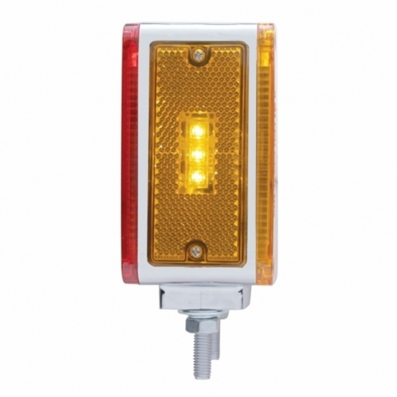 UP-39378 39 LED Reflector Double Face Turn Signal Light (Passenger) - Amber & Red LED/Amber & Red Lens