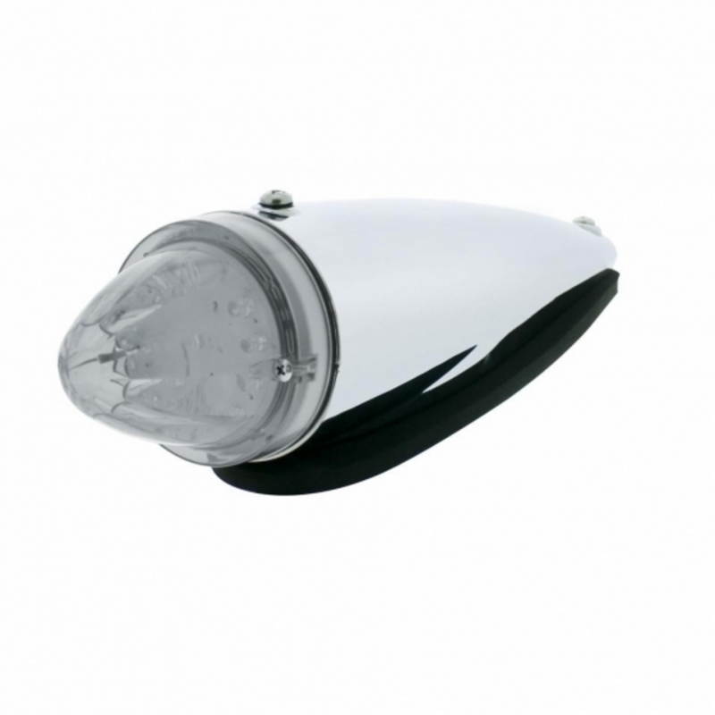 UP-39407 13 LED Watermelon Truck-Lite Style Cab Light Kit - Amber LED/Clear Lens