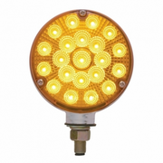 UP-39438 42 LED Reflector Double Face Turn Signal Light - Amber & Red LED/Amber & Red Lens