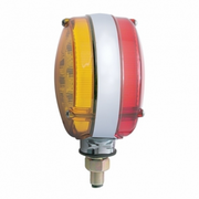UP-39438 42 LED Reflector Double Face Turn Signal Light - Amber & Red LED/Amber & Red Lens
