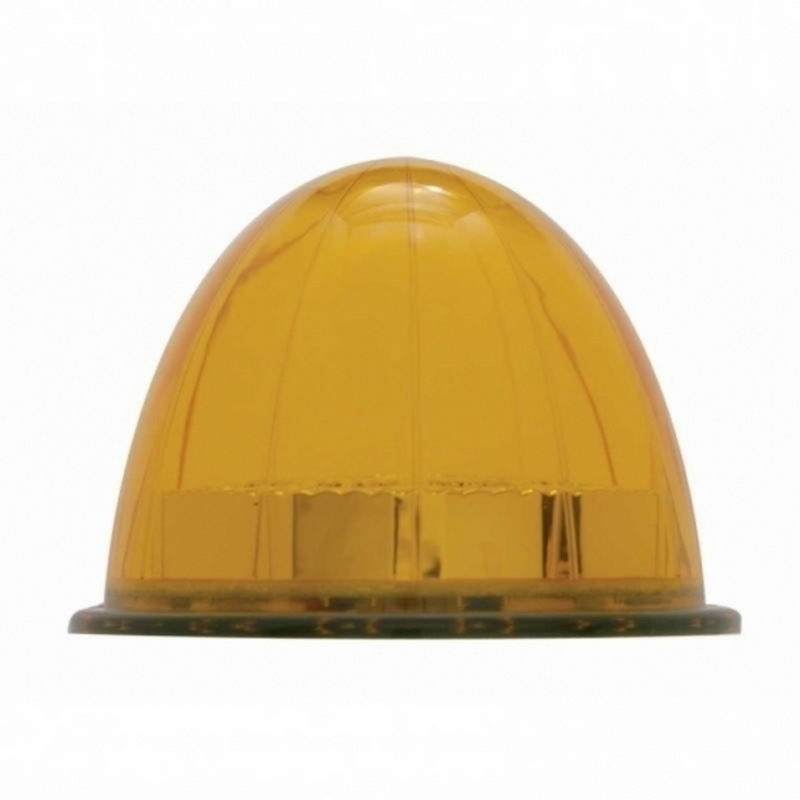UP-39447 17 LED Watermelon Reflector Cab Light - Amber LED/Amber Lens