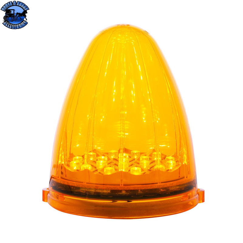 Luz de cabina estilo Grakon 1000 con reflector de 19 LED - LED ámbar/lente ámbar