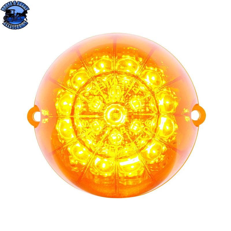Luz de cabina estilo Grakon 1000 con reflector de 19 LED - LED ámbar/lente ámbar