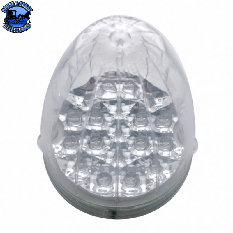UP-39458 19 LED Reflector Grakon 1000 Style Cab Light - Amber LED/Clear Lens