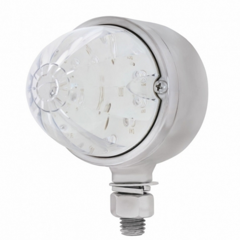 UP-39491 17 LED Watermelon Single Face Light - Red LED/Clear Lens