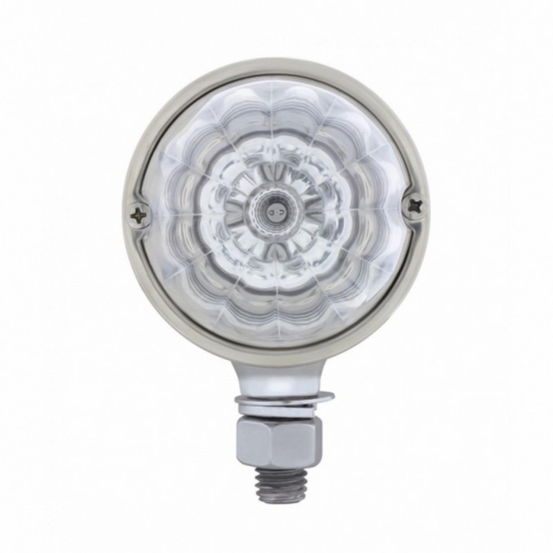 UP-39558 17 LED Reflector Watermelon Single Face Light - Red LED/Clear Lens