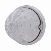 UP-39585 17 LED Watermelon Flush Mount Kit With Low Profile Bezel - Amber LED/Clear Lens