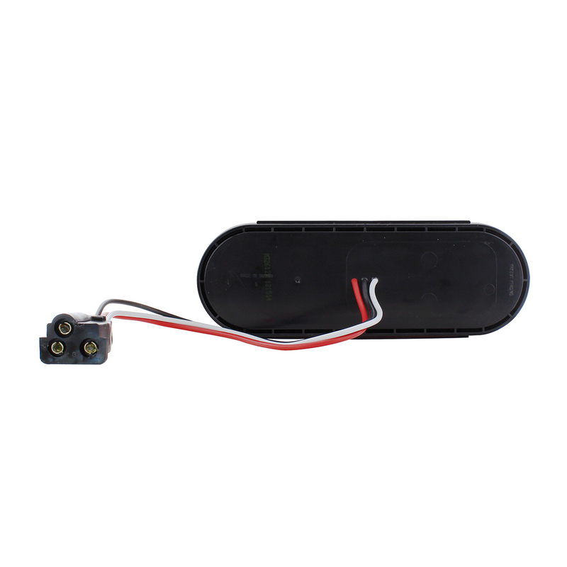 Luz ovalada de 6 LED (freno, giro y cola): LED rojo/lente roja (a granel)