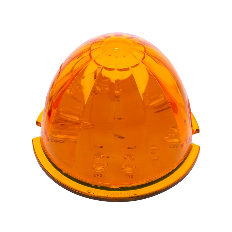 UP-39731B 17 LED Dual Function Watermelon Cab Light - Amber LED/Amber Lens (Bulk)