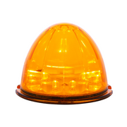 UP-39731B 17 LED Dual Function Watermelon Cab Light - Amber LED/Amber Lens (Bulk)