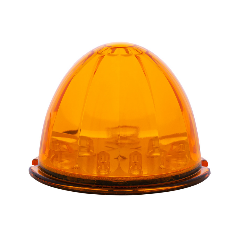 UP-39731B 17 LED Dual Function Watermelon Cab Light - Amber LED/Amber Lens (Bulk)
