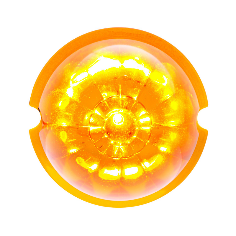 UP-39731B 17 LED Dual Function Watermelon Cab Light - Amber LED/Amber Lens (Bulk)