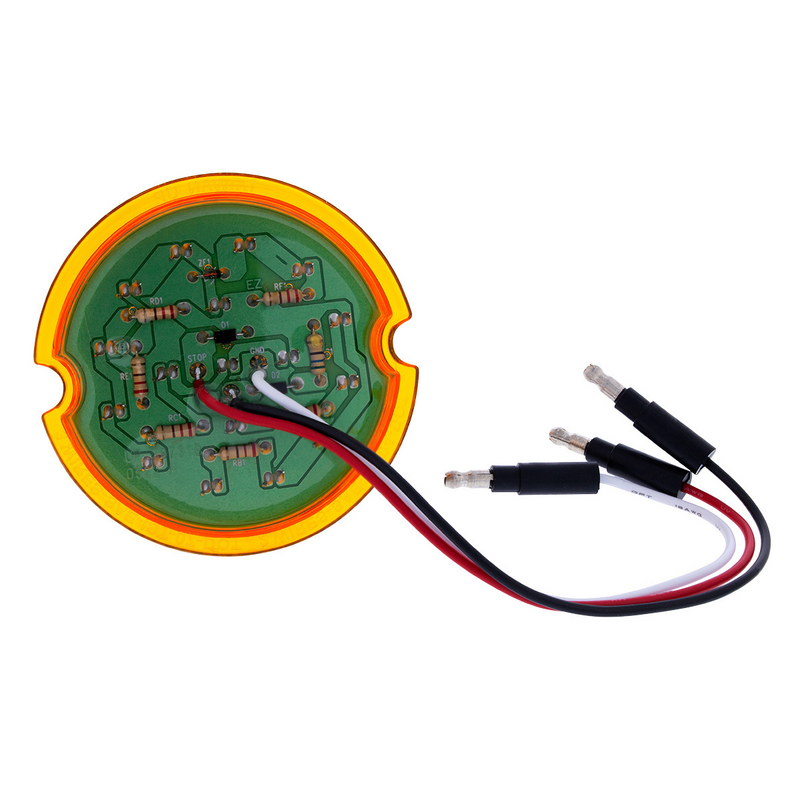 UP-39731B 17 LED Dual Function Watermelon Cab Light - Amber LED/Amber Lens (Bulk)