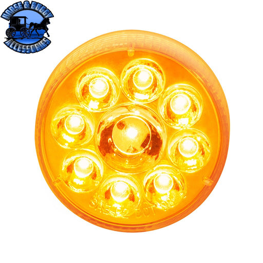 9 LED 2-1/2" ROUND PURE REFLECTOR LIGHT (CLEARANCE/MARKER) (Choose LED Color) (Choose Lens Color) MARKER & CLEARANCE Amber / Amber,Red / Red Goldenrod