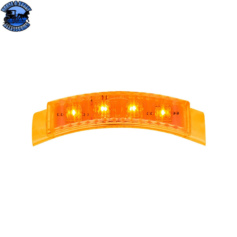 UP-39749B 4 LED Dual Function Headlight Turn Signal Light - Amber LED/Amber Lens (Bulk)