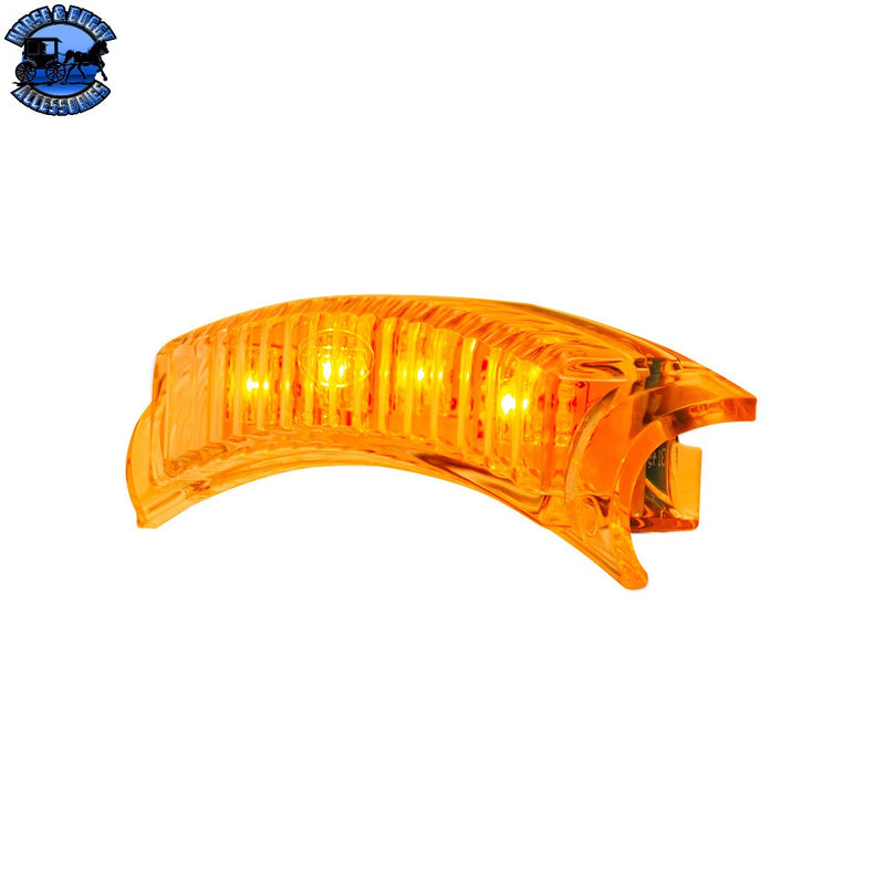 UP-39749B 4 LED Dual Function Headlight Turn Signal Light - Amber LED/Amber Lens (Bulk)