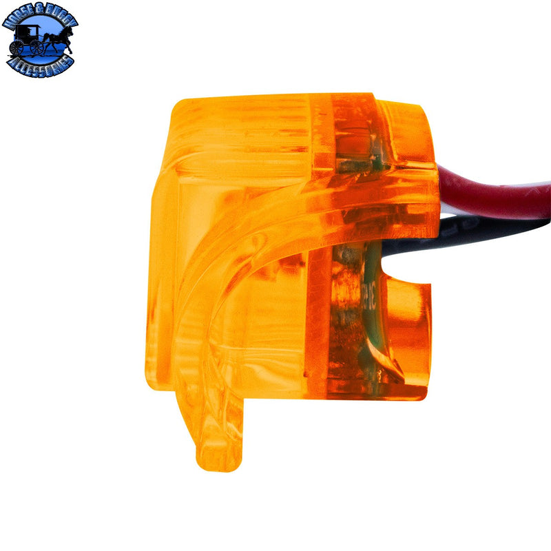 UP-39749B 4 LED Dual Function Headlight Turn Signal Light - Amber LED/Amber Lens (Bulk)