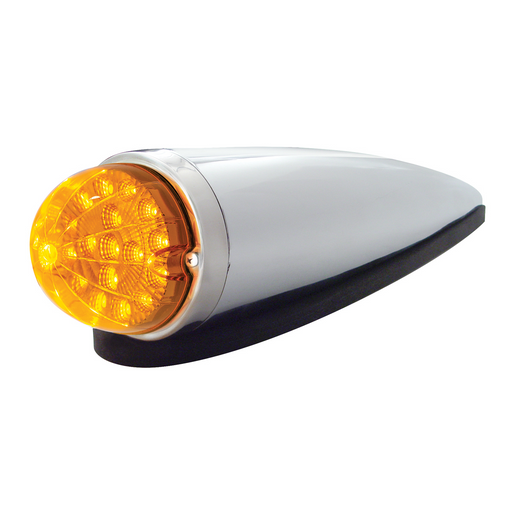 UP-39751 17 LED Dual Function Watermelon Clear Reflector Cab Light Kit - Amber LED/Amber Lens