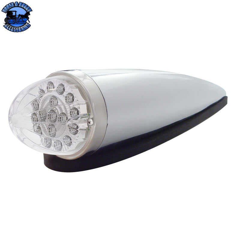 UP-39752 17 LED Dual Function Watermelon Clear Reflector Cab Light Kit - Amber LED/Clear Lens