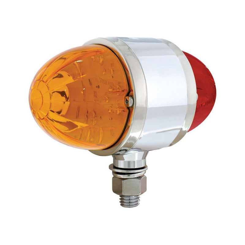 #UP39798 17 LED Dual Function Watermelon Double Face Light - Amber & Red LED/Amber & Red Lens watermelon sealed led Chocolate