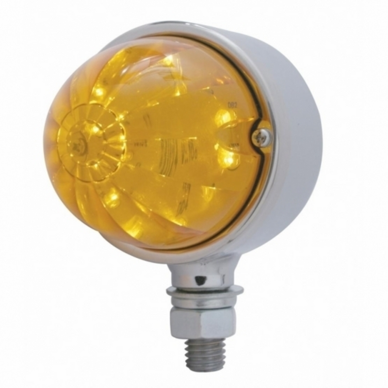 UP-39800 17 LED Dual Function Watermelon Single Face Light - Amber LED/Amber Lens