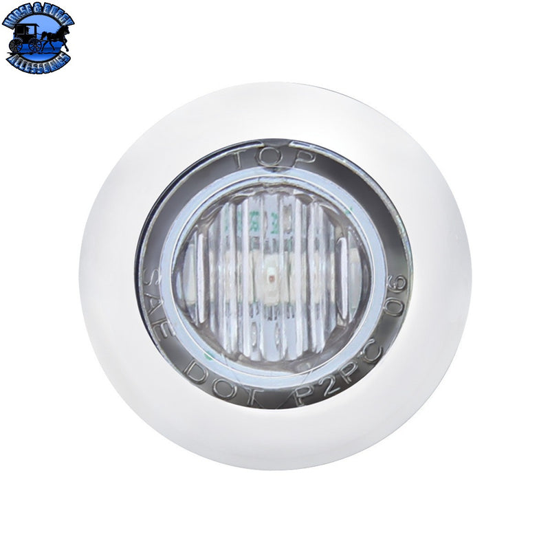 UP-39932 3 LED Mini Light With Bezel (Clearance/Marker) - Amber LED/Amber Lens