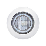 UP-39937 3 LED 3/4" Mini Light With Bezel (Clearance/Marker) - White LED/Clear Lens