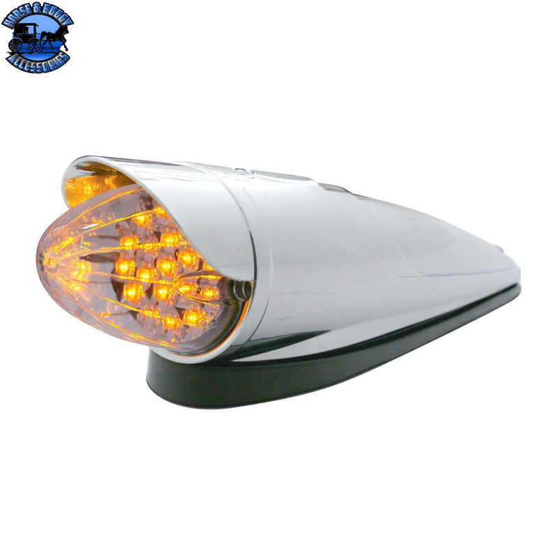 UP-39959 19 LED Reflector Grakon 1000 Cab Light Kit With Visor - Amber LED/Clear Lens