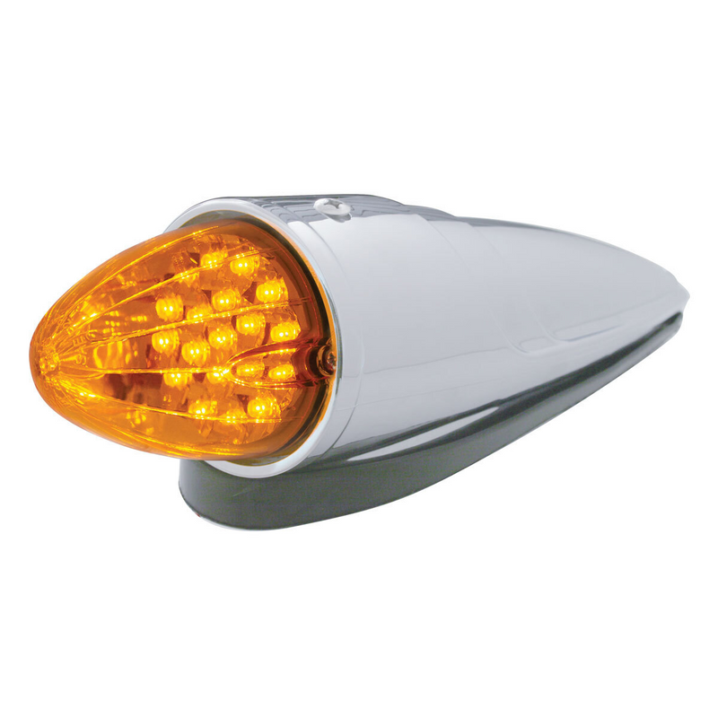 Kit de luces de cabina estilo Grakon 1000 con reflector de 19 LED - LED ámbar/lente ámbar