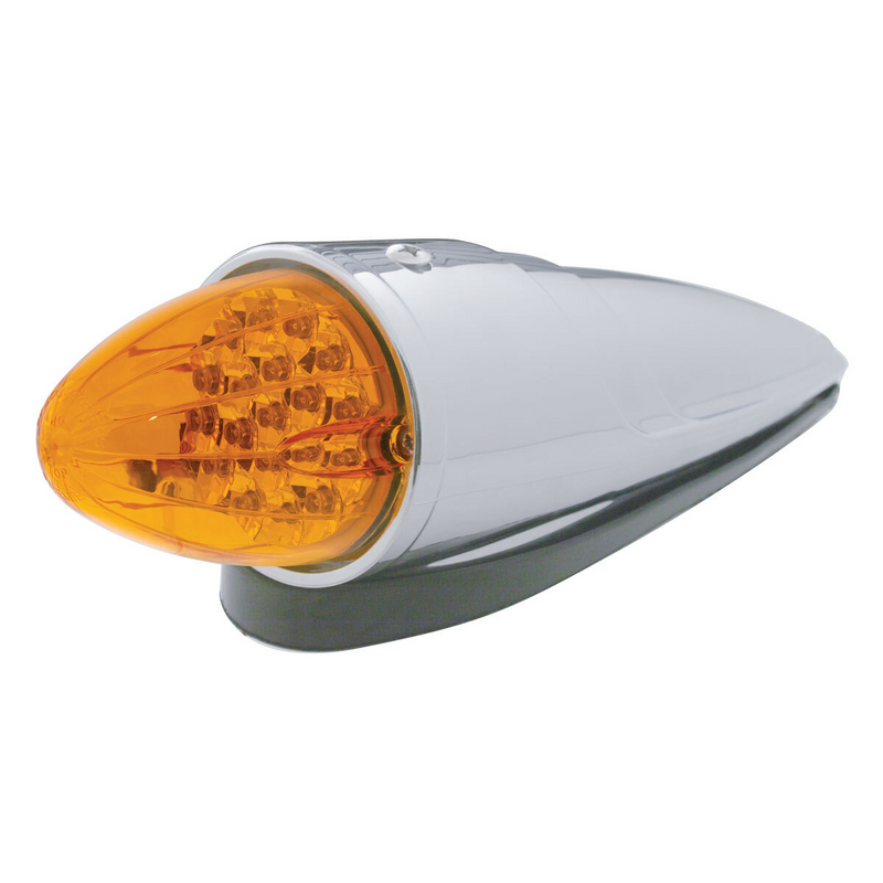 Kit de luces de cabina estilo Grakon 1000 con reflector de 19 LED - LED ámbar/lente ámbar