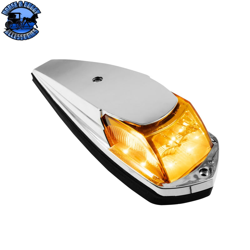 UP-39983 8 LED Roof Cab Light For 2013-2021 Kenworth T680/T880 -Amber LED/Amber Lens