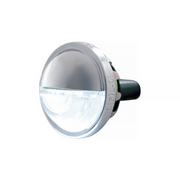 4 LED Round License Light - White LED (2-Pack)