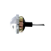 4 LED Round License Light - White LED (2-Pack)