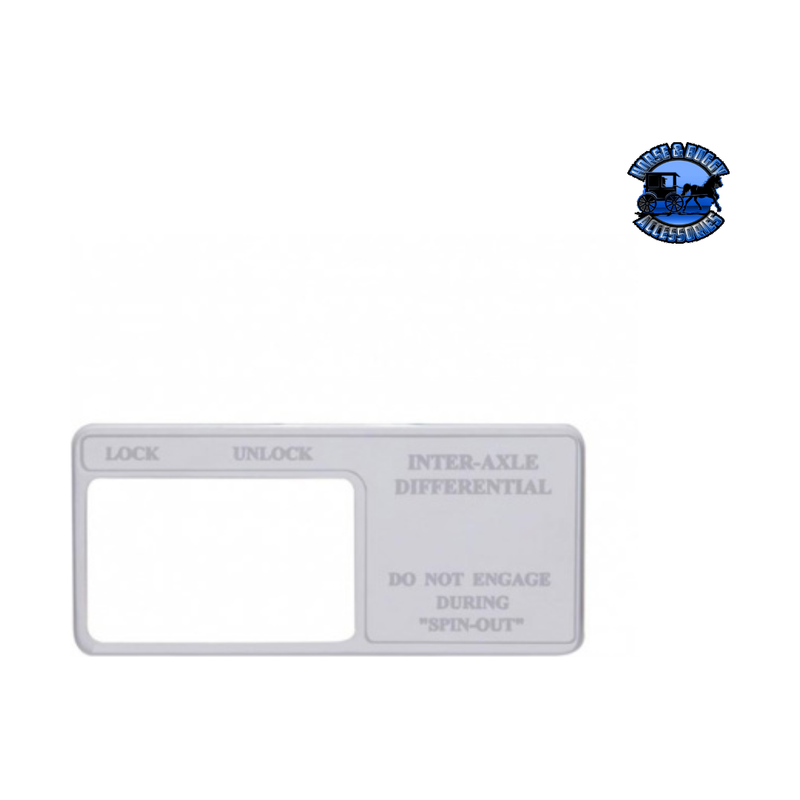 STAINLESS SWITCH GUARD WITH SCRIPT FOR FREIGHTLINER (Choose Guard) Switch Guard Axle-Differenitial Light Gray