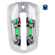 6 LED CHROME DOOR HANDLE COVER FOR 2018-2024 FREIGHTLINER CASCADIA (Choose Color) (Choose Side) DOOR HANDLE Green LED / Driver's Side,Green LED / Passenger's Side Light Gray