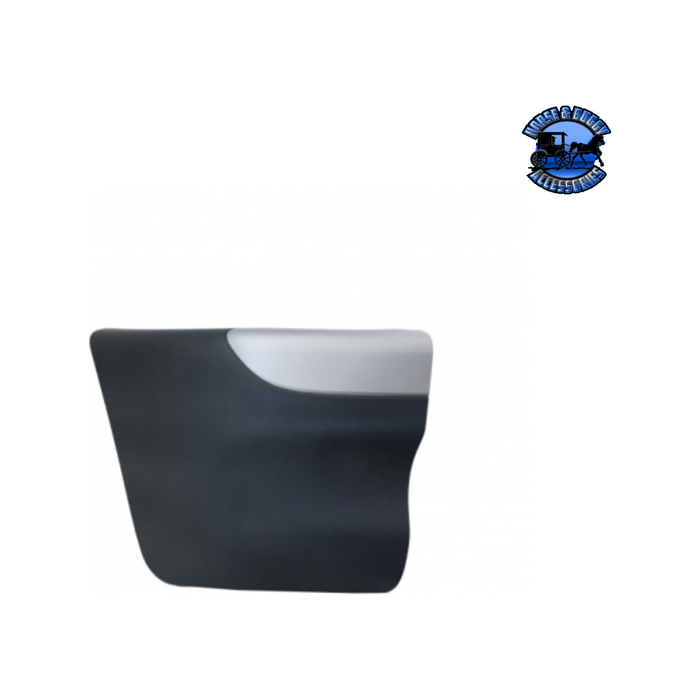 Dark Slate Gray BUMPER END WITH SILVER PAINT FOR 2001-2016 FREIGHTLINER COLUMBIA (Choose Side) Bumper End Passenger's Side