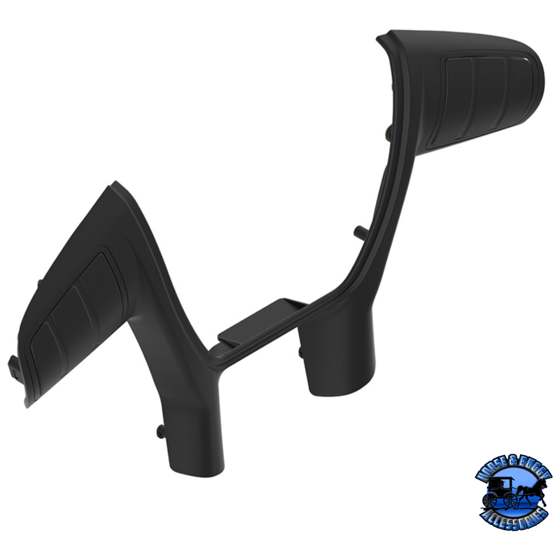 PLASTIC TRIM FOR UNITED PACIFIC YOURGRIP PETERBILT 579/KENWORTH T680 STEERING WHEEL (Choose Finish) WHEEL TRIM Black,Chrome Dark Slate Gray