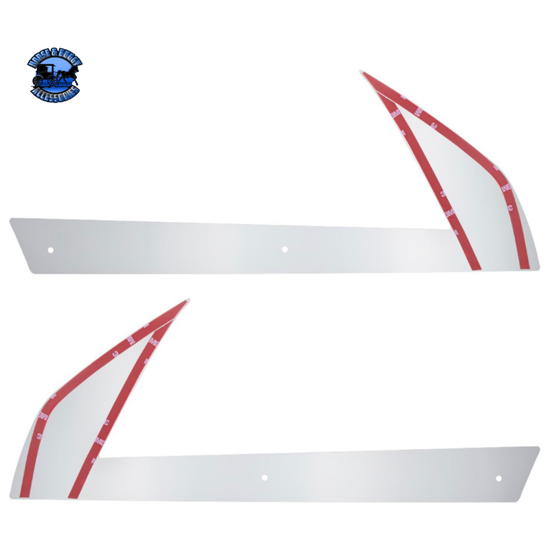 430 SS BELOW HEADLIGHT FENDER GUARDS FOR 2018-2024 FREIGHTLINER CASCADIA (PAIR) #29149 Headlight Fender Guards Light Gray